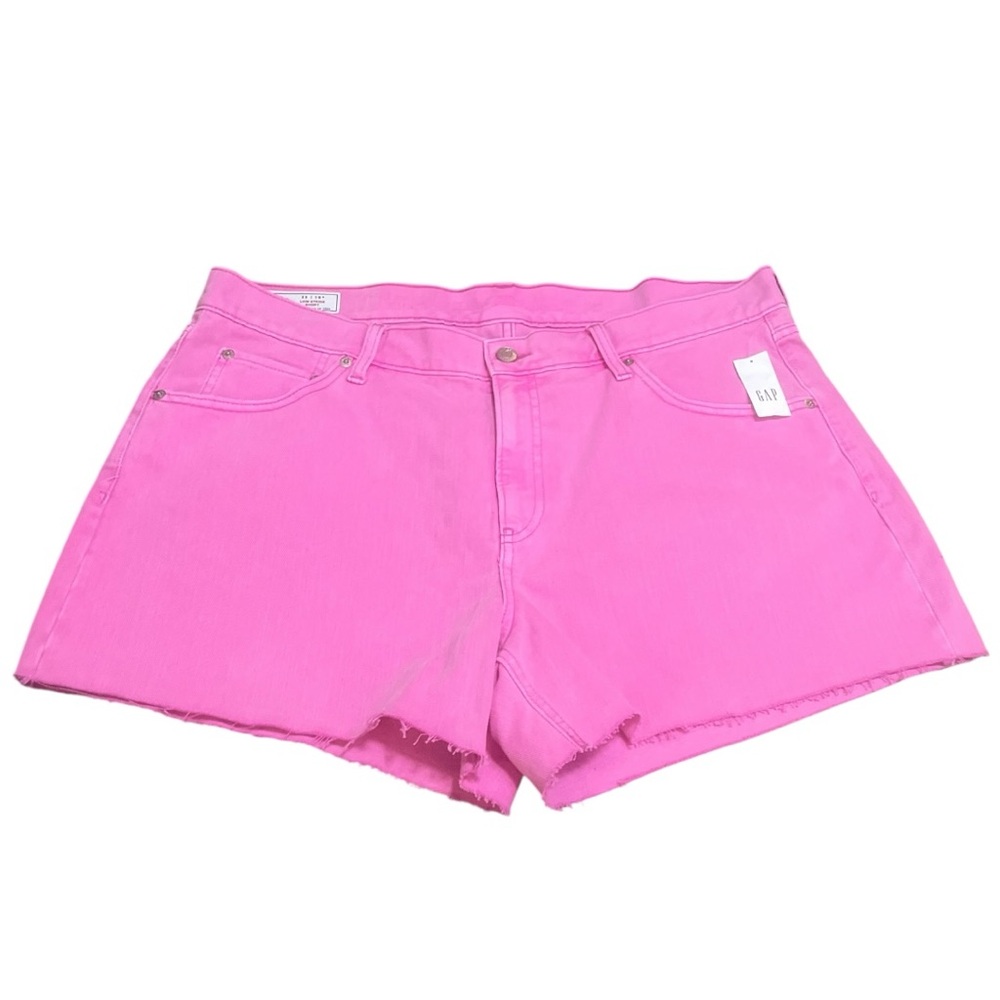 NWT GAP Pink Jean Shorts with Frayed Hem
